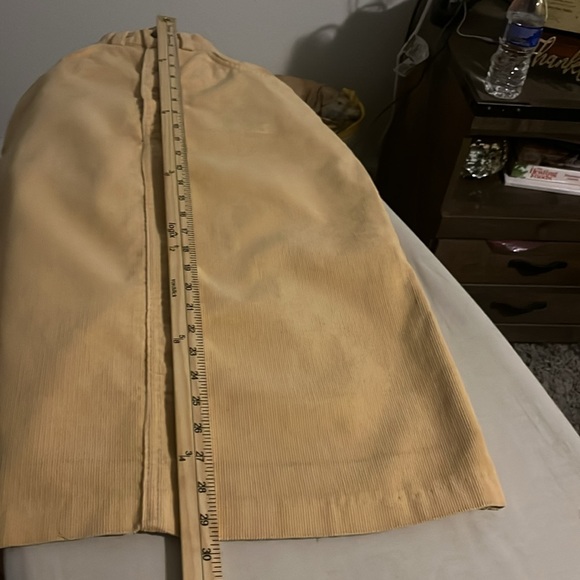 Corduroy Pencil A-Line Medi Skirt Golden Tan Size S - Picture 4 of 5
